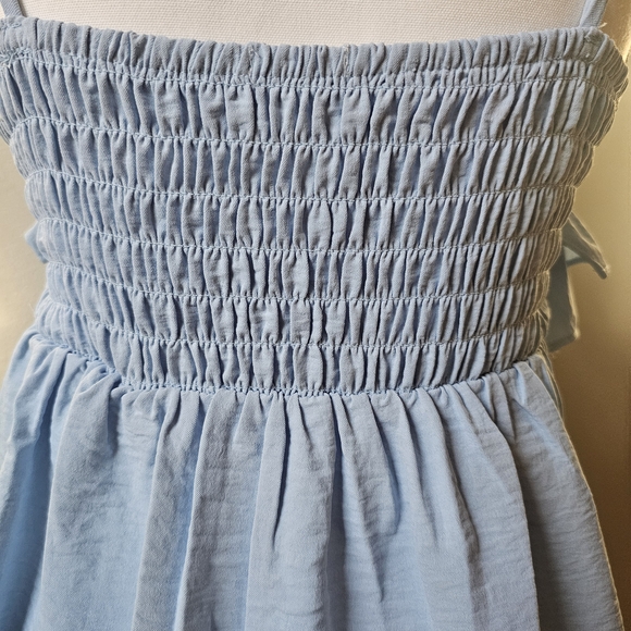 Sienna Sky Powder Blue Ruffle Tiered Spaghetti Strap Camisole - Picture 6 of 7